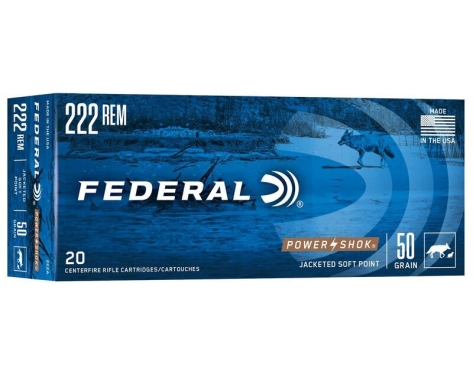Federal Standard 50gr Power Shok Kal. 222 Rem.