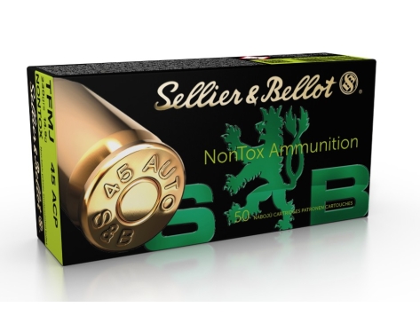Sellier & Bellot TFMJ NONTOX 230 grs, 14,9 g Kal. 45 Auto