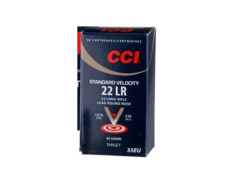 CCI Standard Velocity Lead round nose, 50 Rounds, .22 lr