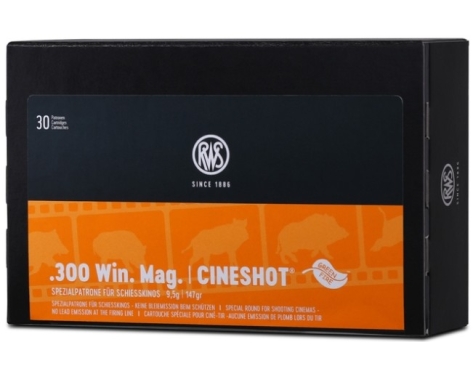 RWS Cineshot, 30 Stück 9.5g /147 gr Kal. 300 Win. Mag.