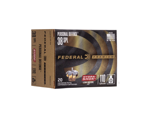 Federal Hyda Shok JHP Cal. 38 Special 110gr, 20 Peases