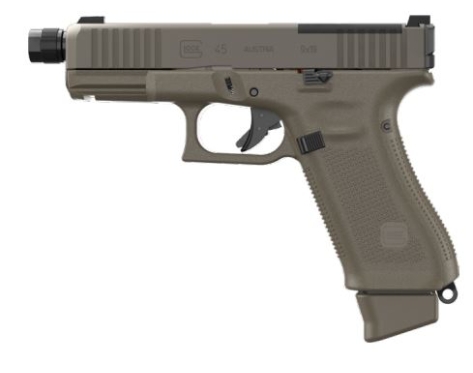 Glock 45 Hunter Edition Green MOS FS mit Gewindelauf Kal. 9