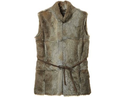 LadiesRabbitFurWaistcoat