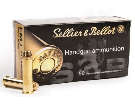 Sellier & Bellot FMJ 10.25g / 158grs Cal. .357 Mag.