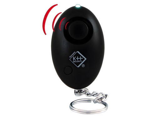 KH Security Schlüsselalarm inklusive LED und Trageband schwa