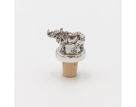 Wutschka Decorative cork with rhinoceros