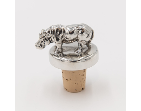 Wutschka Decorative cork with hippopotamus