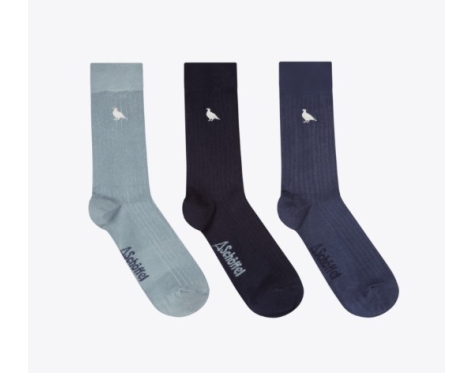 Schöffel Men´s Bamboo Sock Box of 3 Blue Ptarmigan Mix