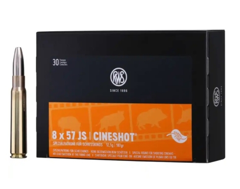 RWS Cineshot 12,1 g / 187 gr 30 Stück Kal. 8 x 57 IS