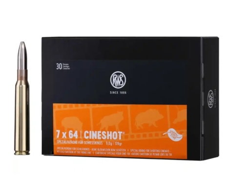 RWS Cineshot 9,0 g / 139 gr 30 Stück Kal. 7 x 64