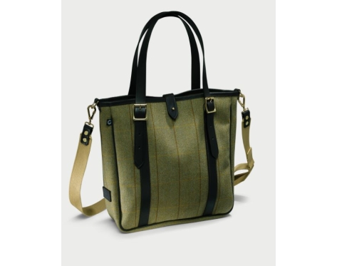 JSE Helmsley Tweed Large Tote Bag green