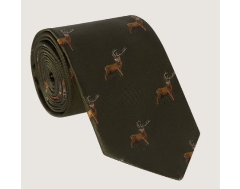 Purdey Stag Krawatte Grün
