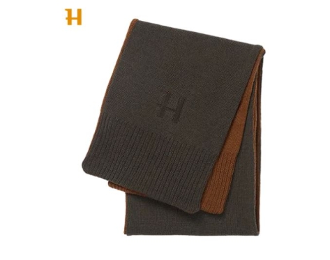 Härkila Reversible Schal Shadow brown/Rustique clay