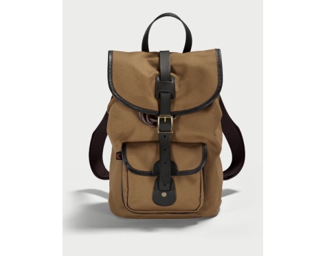 JSE Brithish Twill Drawstring Backpack Tan