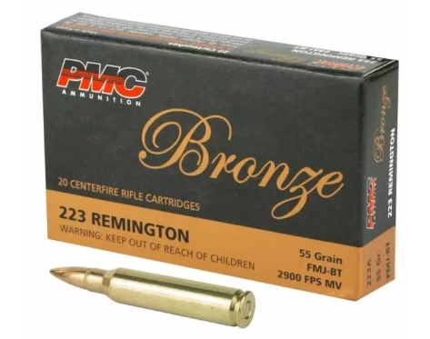 PMC Bronze 55 gr FMJ-BT 20 Stück Kal. 223 Rem.