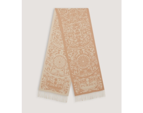 Purdey Rose & Scroll Schal Camel