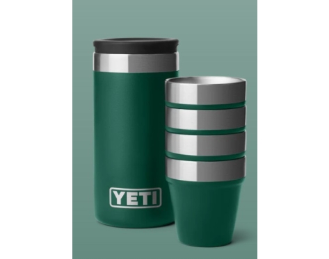Yeti Rambler Shot Gläser Black Forest Green