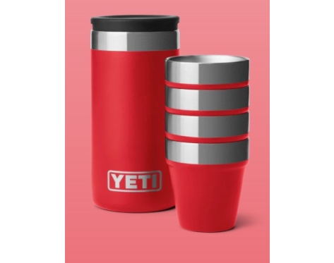 Yeti Rambler Shot Gläser Rescue Red