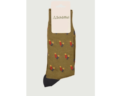 Schöffel Men´s single Cotton Sock Moss Cartridge