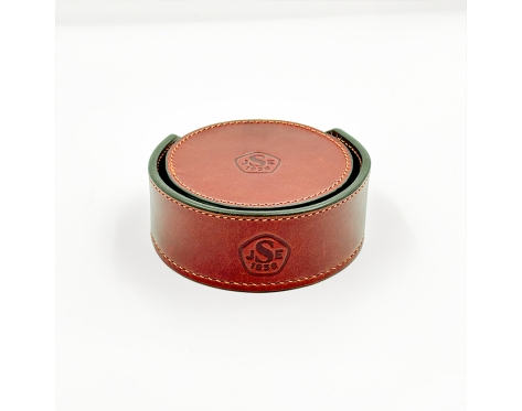 Rey Pavon Coaster Case Dark Brown